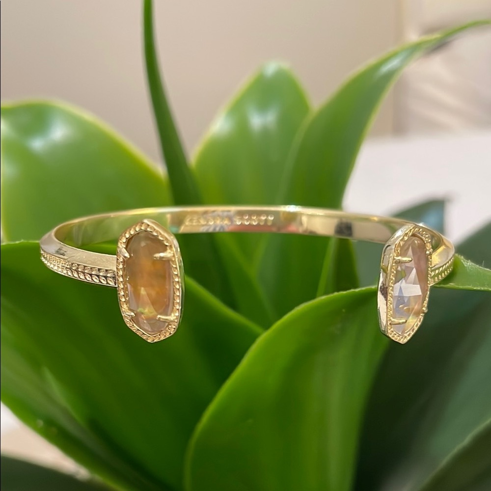 💫Kendra Scott💫 Gold Bangle with Gemstones